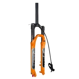 UKALOU Mountain Bike Fork UKALOU Magnesium Alloy MTB Front Fork 26 27.5 29 Inch, Travel 120mm Diameter 34mm Mountain Bike Suspension Fork Disc Brake Air Fork - Orange