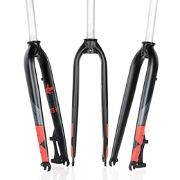 UKALOU Spares UKALOU Mountain Bike Rigid Forks 26 27.5 29'' MTB Rigid Fork Disc Brake Aluminum Alloy Bicycle Rigid Fork 1-1 / 8'' Threadless Ultralight QR 9mm 820g (Color : Red, Size : 26'')