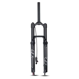 UKALOU Mountain Bike Fork UKALOU MTB Air Fork 26 / 27.5 / 29 Mountain Bike Suspension Fork 120mm Travel Rebound Adjust 28.6mm Straight Fork Disc Brake QR 9mm (Color : Remote, Size : 27.5'')