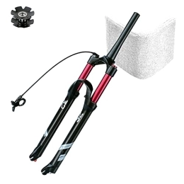 UKALOU Mountain Bike Fork UKALOU MTB Air Suspension Fork 26 27.5 29 Inch, Bicycle Front Forks 1-1 / 8 u201d Remote Lockout Rebound Adjust QR 9mm Disc Travel 140mm