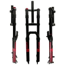 UKALOU Mountain Bike Fork UKALOU MTB Bike Front Forks 27.5 / 29 Inch Double Shoulder Air Mountain Bicycle Suspension Fork Rebound Adjust Straight Tube 1-1 / 8" HL Front Fork QR 9 Mm Travel 140mm Disc Brakes