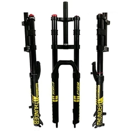 UKALOU Mountain Bike Fork UKALOU MTB Bike Front Forks 27.5 / 29 Inch Double Shoulder Air Mountain Bicycle Suspension Fork Straight Tube 1-1 / 8" HL Front Fork QR 9 Mm Travel 140mm Disc Brakes