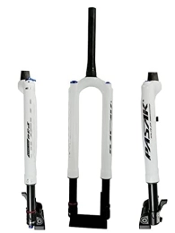 UKALOU Mountain Bike Fork UKALOU MTB Carbon Fork Bicycle Shock Fork Air Fork 27.5" 29" Inverted Fork Barrel Axle Spine, Travel 100MM (Travel Tube Diameter 32MM), Open Gear 100MM