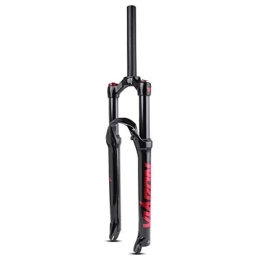 UKALOU Spares UKALOU Shock Absorber Air Fork 26 Inch / 27.5 Inch / 29 Inch Mountain Bike, Magnesium Alloy MTB Suspension Fork Straight Shoulder Control