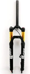 UPPVTE Spares UPPVTE 26 27.5 29" MTB Air Suspension Fork, Bike Front Forks with Rebound Adjust 1-1 / 8 Manual Lockout 28.6mm QR Travel 100mm Forks (Color : Black, Size : 26INCH)