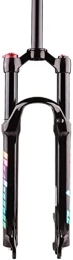 UPPVTE Spares UPPVTE 26 / 27.5 / 29In Air Mountain Bike Suspension Fork, 100mm Travel 1-1 / 8" Front Forks Shoulder Control ABS Lockout QR MTB Gas Fork Forks (Color : Black, Size : 27.5inch)