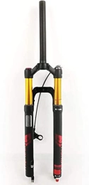 UPPVTE Mountain Bike Fork UPPVTE 26 / 27.5 / 29in MTB Bike Front Forks, Damping Adjustment 1-1 / 8" RL QR 9mm Air Suspension Fork Disc Brake Travel 120mm Forks (Color : Red, Size : 26INCH)
