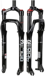 UPPVTE Spares UPPVTE 26 inch Snow Fat Mountain Bike Fork, Travel 100MM QR 9mm Disc Brake Aluminum Alloy Material Fit 4.0" Tire Bike Air Fat Fork Forks (Color : Black, Size : 26inch)