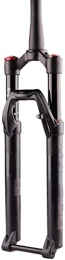 UPPVTE Spares UPPVTE 27.5 29In Mountain Bike Fork, 1-1 / 2" Bicycle Air Suspension Fork with Damping Adjustment Thru Axle 15mm Travel 100mm Forks (Color : Black, Size : 29inch)