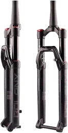 UPPVTE Mountain Bike Fork UPPVTE 27.5 29inch Bicycle Suspension Forks, Thru Axle 15 mm Tapered 1-1 / 2" Air MTB Bicycle Fork Rebound Adjust Travel 100mm Disc Brake Forks (Color : Tapered Manual, Size : 29 inch)