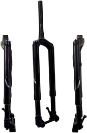 UPPVTE Spares UPPVTE 700c MTB Carbon Bicycle Fork, 29" Common-Use Sizes Thru Axle 15MM110mm Oil Lock 1-1 / 2" Mountain Bike Air Suspension Forks Forks (Color : Black, Size : 29 inch)