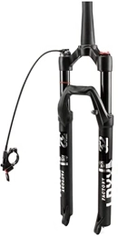 UPPVTE Spares UPPVTE Air Bike Suspension Fork 27.5 29In, Travel 100mm QR 9mm Disc Brake Straight / Tapered Tube Aluminum Alloy Mountain Bicycle Fork Forks (Color : Tapered Remote, Size : 27.5 inch)