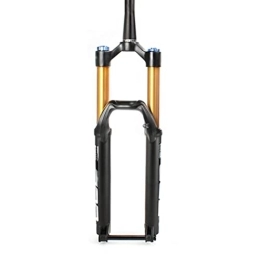 UPPVTE Spares UPPVTE Air Mountain Bike Suspension Fork, 15 * 110mm Axle 27.5 / 29inches Bicycle Shock Absorber Forks 160mm Travel Rebound Adjustment 1-1 / 2" Forks (Color : Gold, Size : 27.5inch)