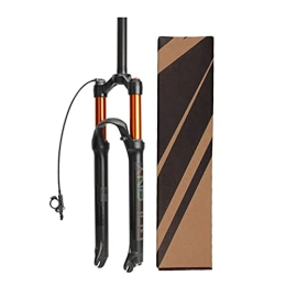 UPPVTE Mountain Bike Fork UPPVTE Air Suspension Fork, 26 / 27.5 / 29 Inch Remote Lock With Damping Adjustment MTB Bicycle Fork Travel 100mm Bicycle Accessories (Color : Straight tube RL, Size : 29inch)