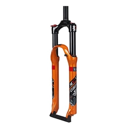 UPPVTE Spares UPPVTE Air Suspension Fork, 26 / 27.5 Inch Disc Brake Travel 120mm MTB Air Fork Shoulder Control Straight Tube Bicycle Accessories (Color : Orange, Size : 27.5inch)