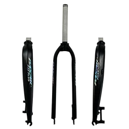 UPPVTE Mountain Bike Fork UPPVTE Bicycle Hard Fork, 26 / 27.5 / 29inch Disc Brake Straight Tube Aluminum Alloy MTB Fork 9mm Quick Release, For Bicycle Accessories (Color : Black, Size : 26inch)