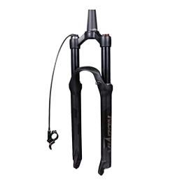 UPPVTE Spares UPPVTE Magnesium Alloy Front Fork, Straight / Tapered Tube 26 / 27.5 / 29 Inch Damping Adjustment Travel 100mm Remote Lockout, For MTB Bike (Color : Cone tube, Size : 29inch)