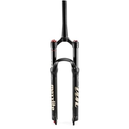 UPPVTE Spares UPPVTE Magnesium Alloy Mountain Bike Fork, 26 / 27.5 / 29in with Rebound Adjustment 1-1 / 8" Air Supension Front Fork 100mm Travel Forks (Color : Tapered Manual Lock, Size : 27.5inch)
