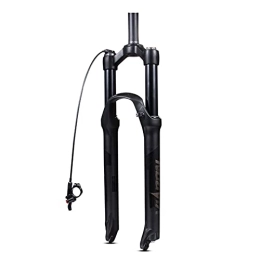 UPPVTE Spares UPPVTE MTB Air Fork, 26 / 27.5 / 29 Inch Suspension Fork Travel 100mm Straight Tube Damping Adjustment Remote Lockout (RL) Bicycle Accessories (Color : Black, Size : 29inch)