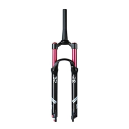 UPPVTE Mountain Bike Fork UPPVTE MTB Air Fork, 26 / 27.5 / 29in Cone Tube Shoulder Control / wire Control, Damping Adjustment Travel 130mm, For MTB Road Bicycle Cycling (Color : Cone tube HL, Size : 27.5inch)
