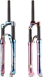 UPPVTE Spares UPPVTE MTB Air Suspension Fork 27.5 29in, Bike Front Forks 1-1 / 8" Travel 100mm QR 9mm Disc Brake Ultralight Gas Shock XC Bicycle Forks (Color : Multicolor, Size : 29 inch)
