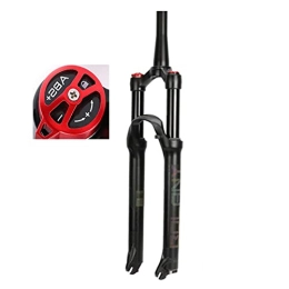 UPPVTE Spares UPPVTE MTB Bicycle Suspension Fork, Shoulder Control 26 / 27.5 / 29 Inch Magnesium Alloy Air Fork Cone Tube Travel 100mm Damping Adjustment (Color : Black tube, Size : 29inch)