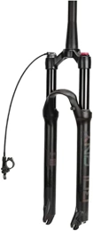 UPPVTE Spares UPPVTE MTB Bike Front Forks 26 / 27.5 / 29in Air Bicycle Suspension Fork Rebound Adjust 1-1 / 8" / 1-1 / 2" 100mm Travel QR 9mm Disc Brake Forks (Color : Tapered Remote, Size : 26 inch)
