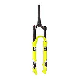 UPPVTE Mountain Bike Fork UPPVTE Suspension Fork, 26 / 27.5 / 29 Inch Travel 140mm Cone Tube (Shoulder Control / wire Control) QR 9mm Disc Brake, Bicycle Accessories (Color : Cone tube HL, Size : 29inch)