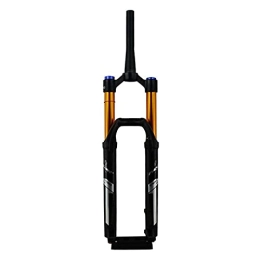 UPPVTE Spares UPPVTE Suspension Fork, Shoulder Control 27.5 / 29 Inch Stroke 165mm Straight / Cone Tube Disc Brakes Damping Adjustment, For MTB Bike (Color : Cone tube, Size : 27.5inch)