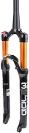 UPVPTK Spares UPVPTK 26 27.5 29 Inch Mountain Bike Suspension Fork, Air Shock Absorber Cone 1-1 / 2" QR HL / RL Travel 100mm MTB Bicycle Front Fork Forks (Color : A, Size : 27.5inch)