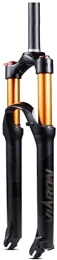 UPVPTK Spares UPVPTK 26 / 27.5 / 29'' Mountain Bike Suspension Forks, 1-1 / 8" Disc Brake QR 9mm Air Fork Damping Adjust 100mm Travel Ultralight Front Fork Forks (Color : Gold Hl, Size : 29'')
