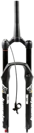 UPVPTK Spares UPVPTK 26 27.5 29In Mountain Bike Fork, Disc Brake Travel 130mm Bicycle Front Shock QR 9mm 1-1 / 2" Air Fork Rebound Adjust Remote Control Forks (Color : Black, Size : 26inch)