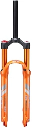 UPVPTK Spares UPVPTK 26 / 27.5 / 29inch MTB Air Fork, 100 Travel Dual Air Chambers Rebound Adjust 1-1 / 8'' Disc Brake Quick Release Bicycle Front Fork Forks (Color : Orange, Size : 27.5inch)