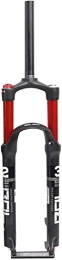 UPVPTK Spares UPVPTK Air Bike Suspension Fork 26 / 27.5 / 29in, MTB 1-1 / 8" Double Air Valve Travel 100mm Disc Brake HL QR 9mm Bicycle Fork 1650g Forks (Color : Red, Size : 29INCH)