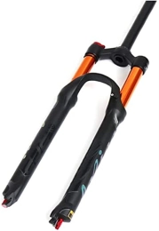 UPVPTK Spares UPVPTK Mountain Bike Fork 26 / 27.5", MTB Double Air Forks Disc Brake 1-1 / 8" 110mm Travel with Damping QR 9mm Bicycle Front Fork Forks (Color : Black, Size : 26'')