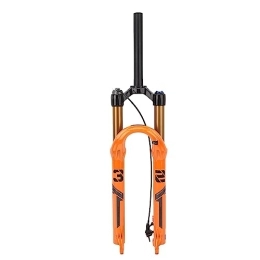 VGEBY Mountain Bike Fork VGEBY 27.5in Bike Suspension Front Fork, Mountain Bike Front Forks Bicycle Shock Absorption Front Fork Remote Lockout Orange