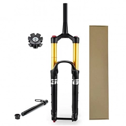 VPPV Spares VPPV 160mm MTB Downhill Forks Magnesium Alloy 26 27.5 29 Inch, Bicycle Air Fork 1-1 / 2" Tapered Tube With Rebound Adjustment (Size : 26")