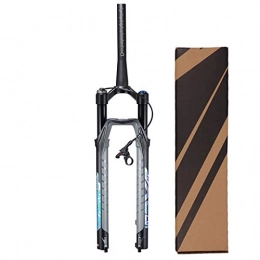 VPPV Spares VPPV 27.5 Inch Mountain Suspension Fork, Tapered Tube Remote Control Downhill MTB Forks With Damping Adjustment Travel 120mm (Color : Tapered tube, Size : 29inch)