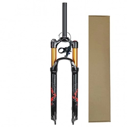 VPPV Spares VPPV Bike Suspension Fork 26 / 27.5 / 29 Inch, Aluminum Alloy Remote Lock Out Fork 1-1 / 8" MTB Steerer Tube Threadless Travel 120mm (Color : Remote control A, Size : 29 inch)