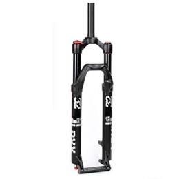 VPPV Mountain Bike Fork VPPV Mountain Air Suspension Fork 27.5 Inch, Bike Downhill 9mm Quick Lock Damping Adjustment MTB Gas Fork Travel 120mm (Color : Black, Size : 29 inch)