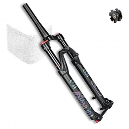 VPPV Spares VPPV Mountain Bicycle Front Fork Magnesium Alloy 27.5 Inch 29 er, 1-1 / 2" Shock Absorber Damping Adjustment MTB Air Fork Remote Control 130mm Travel (Color : Manual lock, Size : 27.5 inch)