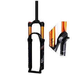 VPPV Spares VPPV Mountain Bike Fork 26 / 27.5 / 29 Inch Aluminum Alloy 1-1 / 8 ” Remote Control Fork Damping Adjustment 120mm Straight Tube Fork (Color : Shoulder lock, Size : 27.5 inch)