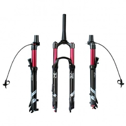 VPPV Mountain Bike Fork VPPV Mountain Bike Fork 26 Inch 27.5", Bicycle Shock Absorber Gas Forks Damping 29er Travel 120 mm (Color : Remote Lock, Size : 29 inch)