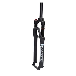 VPPV Spares VPPV Mountain Suspension Forks 26 Inch, 1-1 / 8" Aluminum Alloy Remote Control Straight Tube 29 Inch Bike Disc Brake Travel 100mm (Color : Black, Size : 27.5 inch)