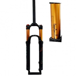 VTDOUQ Spares VTDOUQ Air mountain bike suspension fork 26 27.5 29 inch straight tube 1-1 / 8"QR 9mm travel 100mm manual / Crown lockout MTB forks 1790g cycling