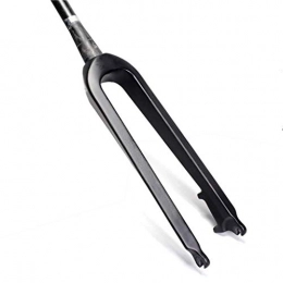 VTDOUQ Spares VTDOUQ Bicycle fork 26 27.5 inch mountain bike 3K carbon fiber fork Ultralight disc brake 1-1 / 8"Black 450g DE