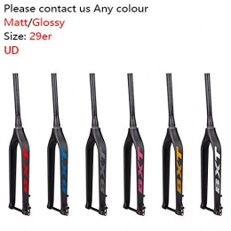 WANGP Spares WANGP Carbon Fork 29er Carbon MTB Fork Bicycle Fork Tapered Thru Axle 15mm Bicicletas Mountain Bike 29 Racing Used Bike Fork, E