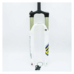 WATPET Mountain Bike Fork WATPET Bike Suspension Forks Bicycle Fork 26 Remote White Mountain MTB Bike Fork of air damping front fork 100mm Travel Tapered Steerer and Straight Steerer Front Fork (Color : 26 White Remote)