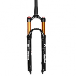 WATPET Mountain Bike Fork WATPET Bike Suspension Forks Mountain Bicycle Suspension Fork Magnesium Alloy 26 / 27.5 / 29 Inch Fork Tapered Steerer and Straight Steerer Front Fork (Color : Spinal canal 27.5)