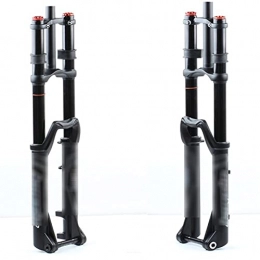 WATPET Spares WATPET Bike Suspension Forks Mountain Bike Front Fork Downhill Front Fork Soft Tail Suspension Air Pressure Front Fork 110MM*20MM Tapered Steerer and Straight Steerer Front Fork